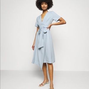 Club Monaco asymmetric wrap dress